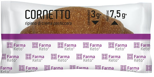 Farmaketo Cornetto Ripieno Crema Pasticcera 50 G