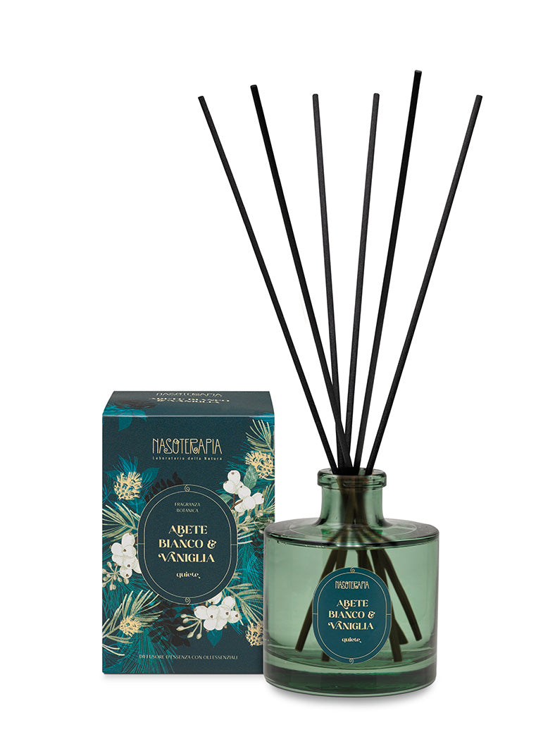 Nasoterapia Diffusore Bastoncini Abete Bianco e Vaniglia 200 ml