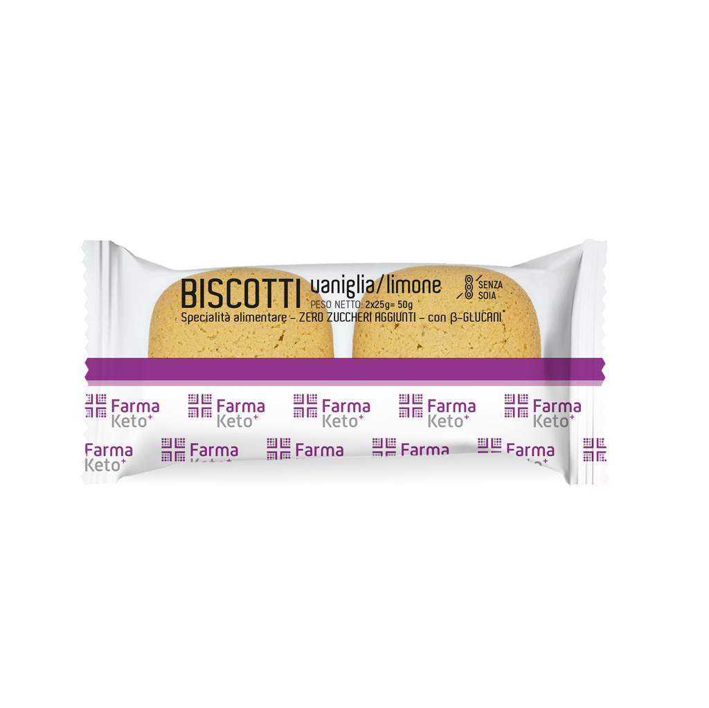 Farmaketo Biscotti Vaniglia Limone 2 Pezzi Da 25 G