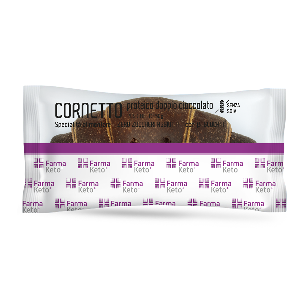 Farmaketo Cornetto Variegato Ripieno Cacao 50 G