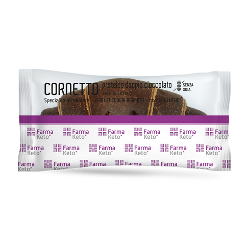 Farmaketo Cornetto Variegato Ripieno Cacao 50 G
