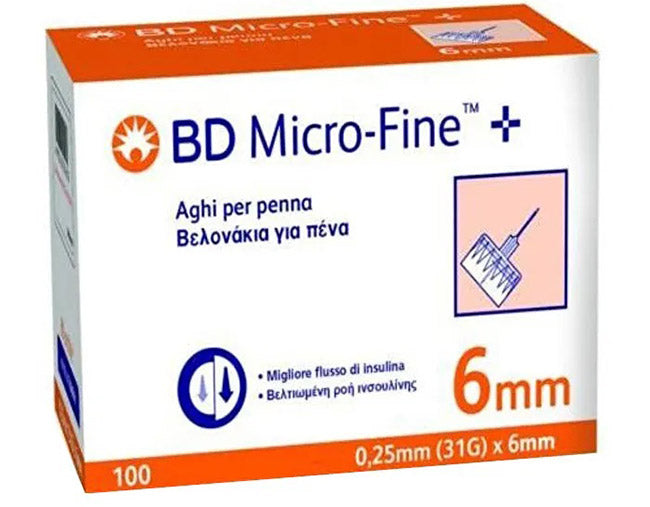 Corman Ago Per Penna Da Insulina Bd Microfine Gauge 31 6Mm 100 Pezzi