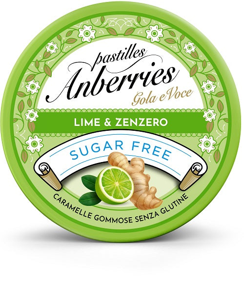 Eurospital Anberries Lime&Zenzero Senza Zucchero 50 G
