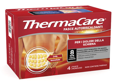 Fascia Autoriscaldante A Calore Terapeutico Thermacare Schiena 4 Pezzi