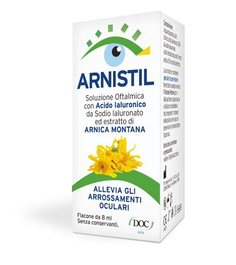 Arnistil Soluzione Oftalmica Acido Ialuronico 0,2% + Estratt O Di Arnica Montana 0,1% Flacone 8 Ml