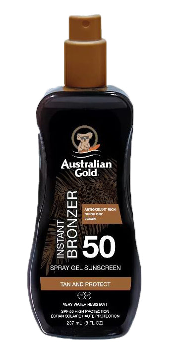 Australian Gold Spf 50 Spray Gel Bronzer