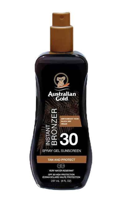 Australian Gold SPF 30 Spray Gel Bronzer 100 Ml