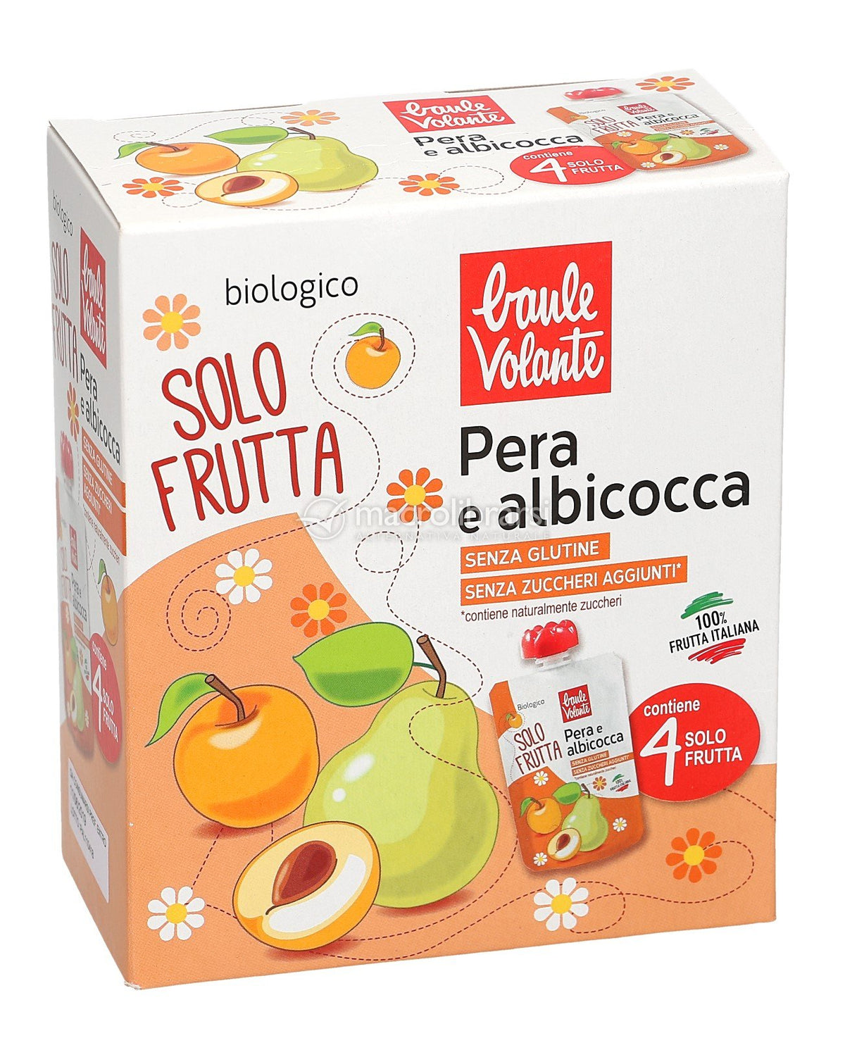 Baule Volante Solo Frutta Pera E Albicocca 4 X 100 g