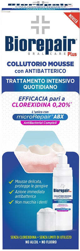 Biorepair Plus Collutorio Mousse Antibatterico 200 Ml