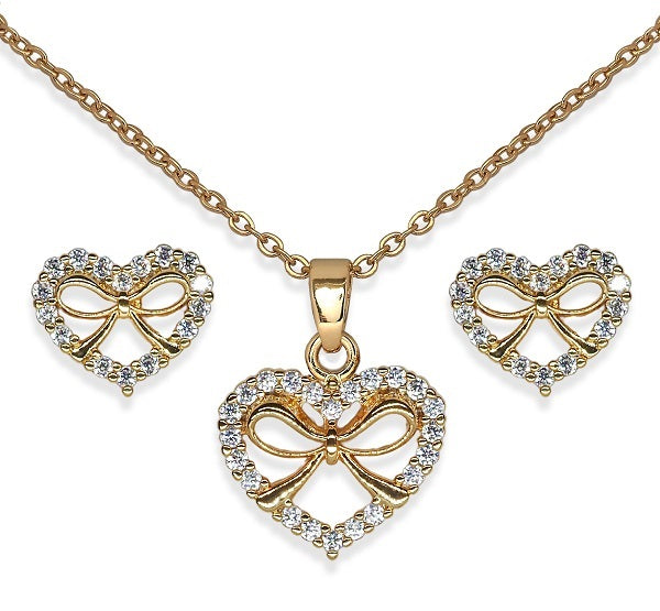 Sanico Bjs020 Parure Gift Heart Gold Plated