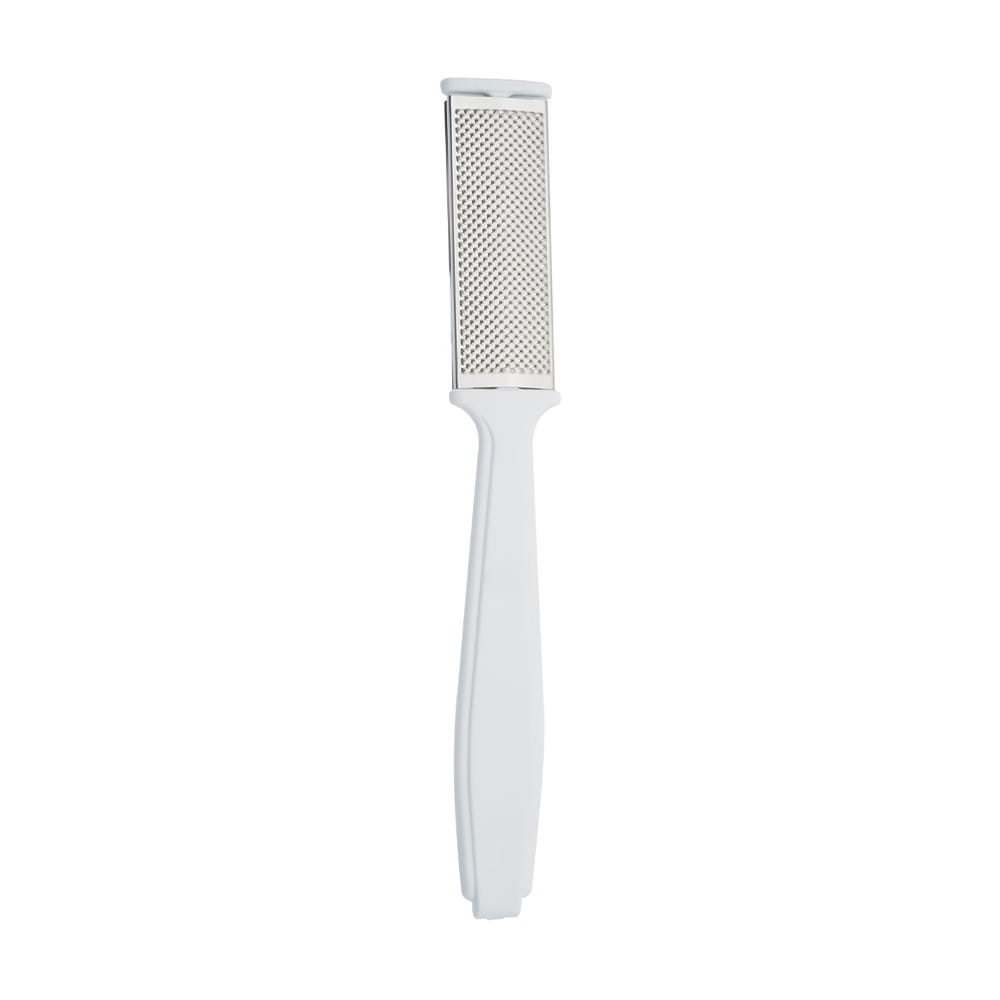 Borghetti Raspa Piedi Acciaio Manico Bianco
