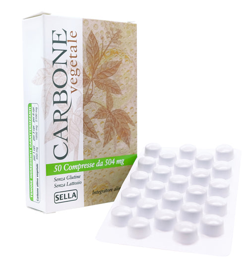 Sella Carbone Vegetale 50 Compresse