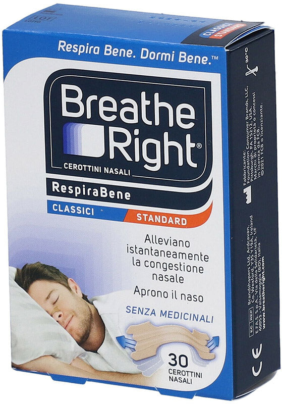E.fa.s. Cerotti Nasali Breath Right Classici 30 Pezzi