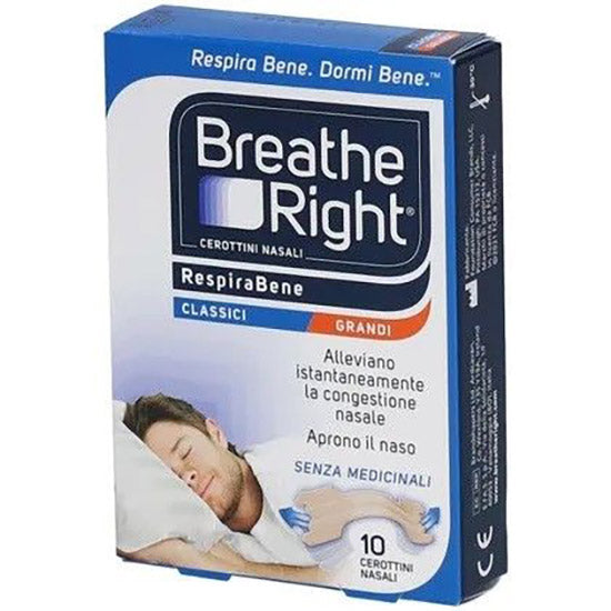 E.fa.s. Cerotti Nasali Breath Right Classici Grandi 10 Pezzi