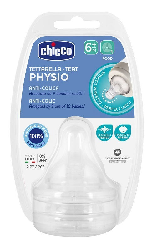 Chicco Tettarella Perfect 5 6M+ In Silicone 2 Pezzi