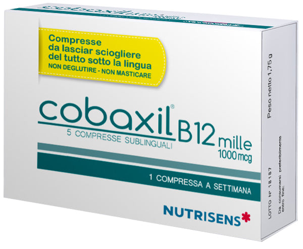 Nutrisens Italia Sbrl Cobaxil B12 Mille 5 Compresse Sublinguali Da 0,35 G Senza Glutine