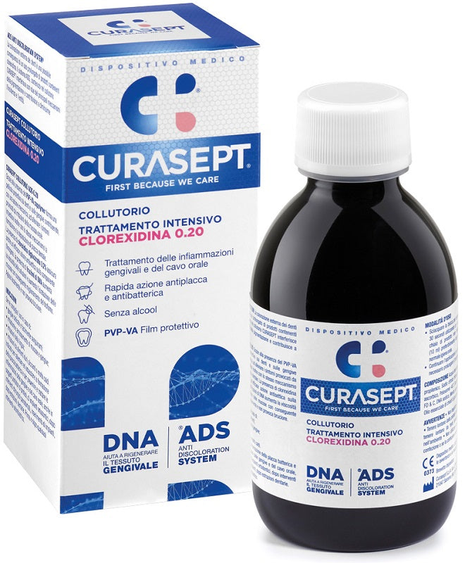 Curasept Collutorio 0,20 200 Ml Ads + Dna