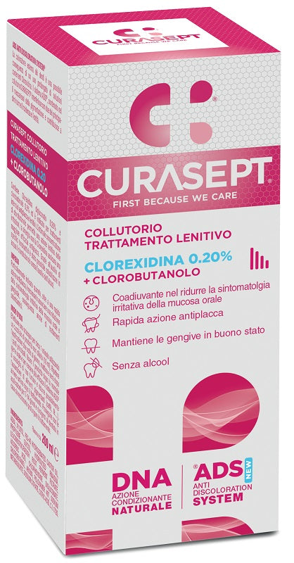 Curasept Collutorio Ads Dna Trattamento Lenitivo 200 Ml