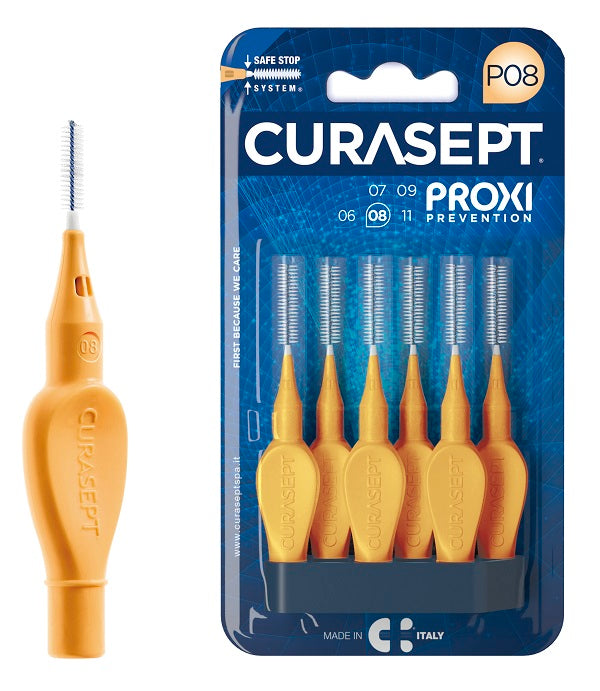 Curasept Proxi P08 Arancio Chiaro 6 Pezzi