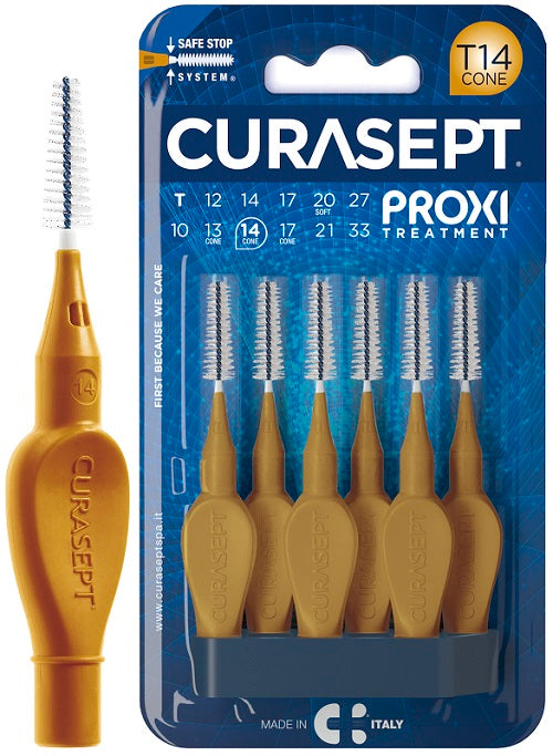 Curasept Proxi T14 Ocra/Dark Gold 6 Pezzi
