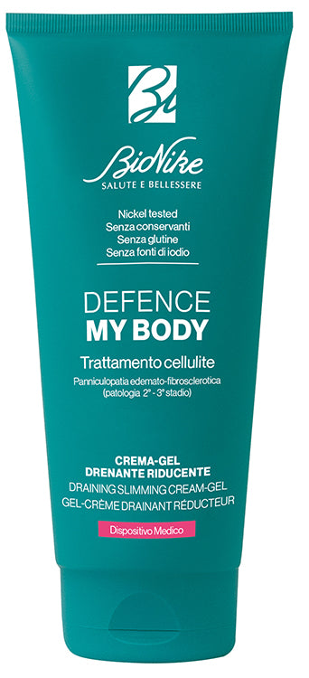 Bionike Defence My Body Trattamento Cellulite Crema-Gel Drenante Riducente 75 Ml