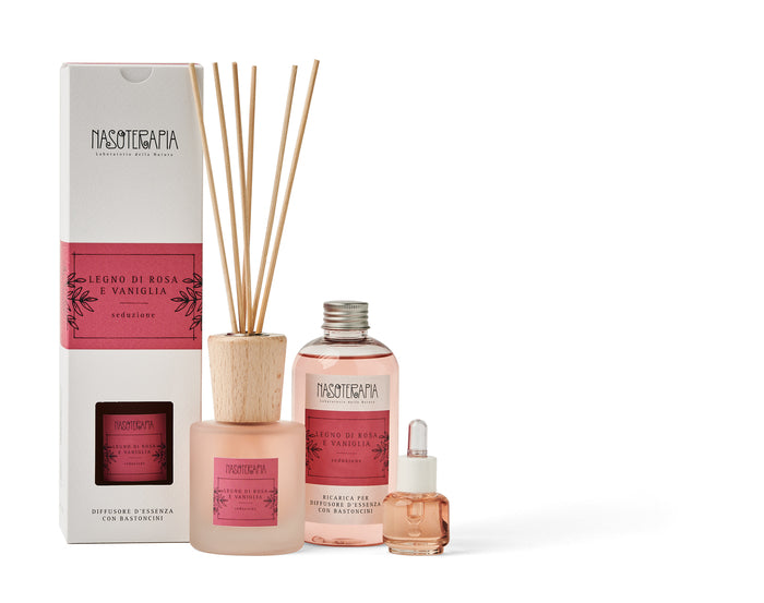 Purae Diffusore Bastoncini 100 Ml Legno Di Rosa E Vaniglia 100 Ml