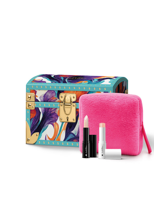 Zeta Farmaceutici Euphidra Fiore Tra le Pagine Cofanetto Scrub Labbra + Balsamo Labbra + Pochette