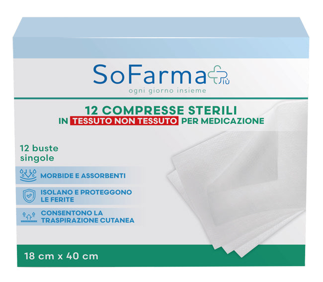 So.Farma.Morra Garza Compressa In Tnt 18X40 Cm 12 Pezzi Sofarmapiu'