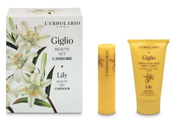 L'erbolario Giglio Beauty Set Candore 1 Crema Profumata Corpo 75 g + 1 Profumo Solido 9 g