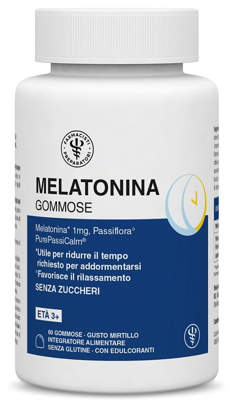 Unifarco Lfp Melatonina Gommose 1mg 60 Gummies con Edulcoranti Senzazuccheri Senza Glutine