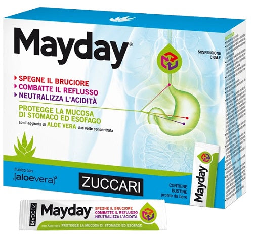 Zuccari Mayday Sospensione Per Uso Orale Alla Menta 24 Bustine 10 Ml