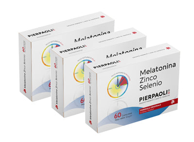Pierpaoli Melatonina Zinco Selenio Promo Pack 3 Pezzi