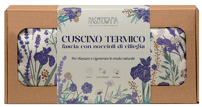 Hp Italia Nasoterapia Cuscino Termico Fascia con Noccioli di Ciliegiafragranza Lavanda