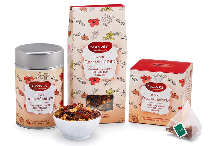 Neavita Silver Tin Fuoco Caminetto