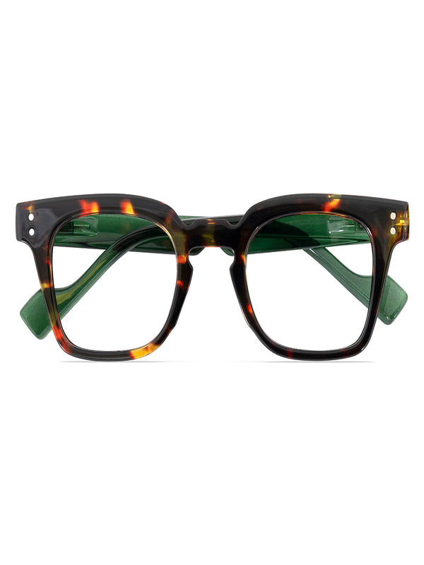 Mast Industria Italiana Occhiale Da Lettura Premontato Twins Gold Donut Demi/Verde +1,00