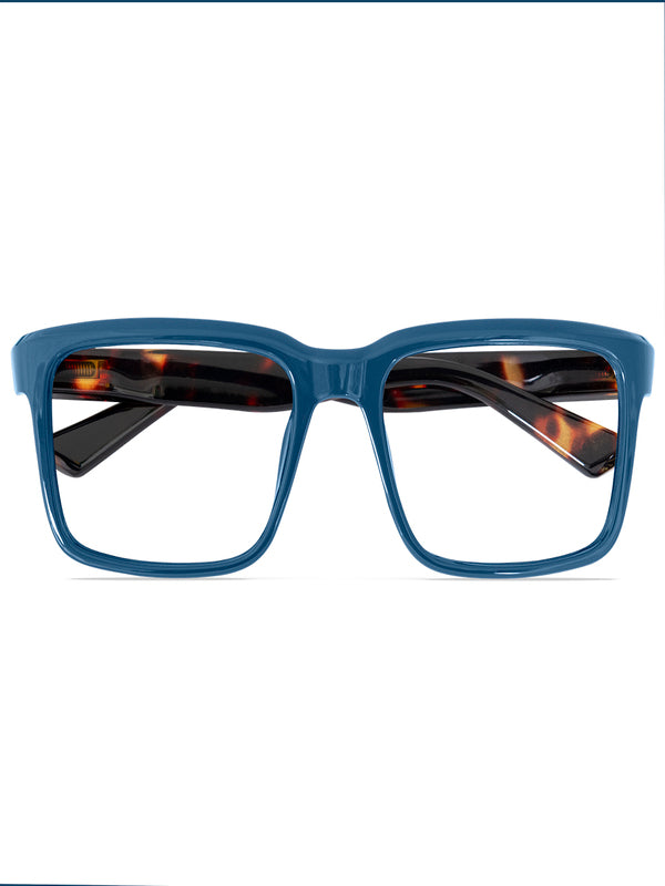 Mast Industria Italiana Occhiale Da Lettura Premontato Twins Platinum Churros Blu/Demi +1,50