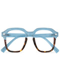 Mast Industria Italiana Occhiale Da Lettura Premontato Twins Silver Pancake Azzurro/Demi +3,50