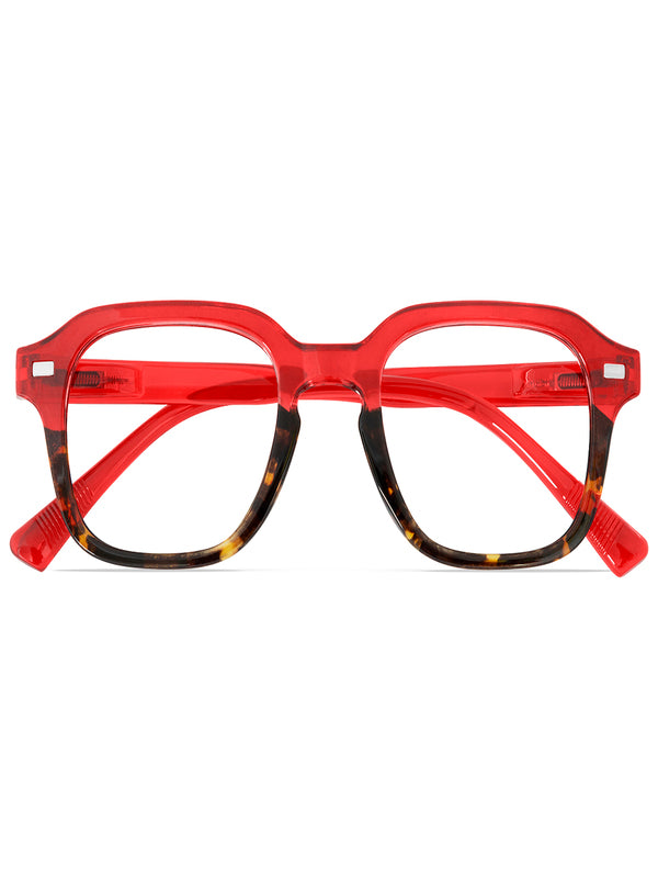 Mast Industria Italiana Occhiale Da Lettura Premontato Twins Silver Pancake Rosso/Demi +2,00