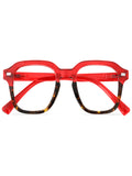 Mast Industria Italiana Occhiale Da Lettura Premontato Twins Silver Pancake Rosso/Demi +3,50