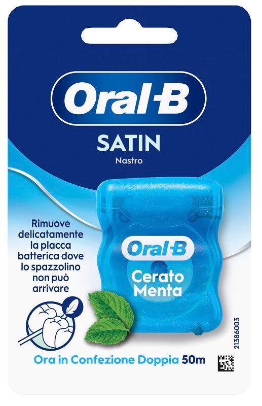 Oral-B Oralb Man Filo Interdentale Satin Tape Menta 50 Metri