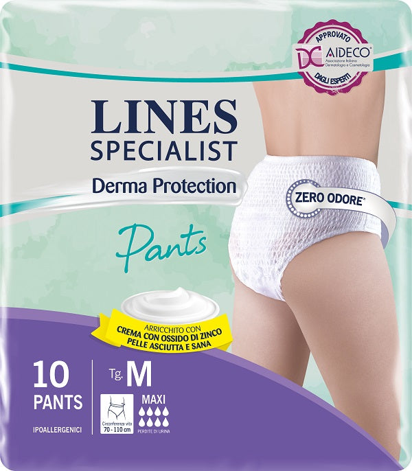 Fater Pannolone Per Incontinenza Lines Specialist Derma Pants Maxim 10 Pezzi