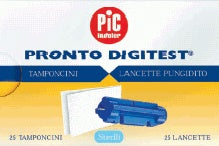 Pic ProntoDigitest Tamponi + Lancette 25+25 Pz