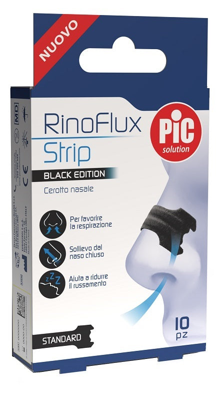 Pic Solution Rinoflux Black Edition Cerotto Nasale Standard10 Pezzi
