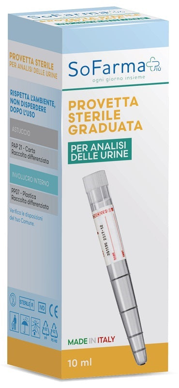 So.Farma.Morra Provetta Urina Sofarmapiu' 10 Ml