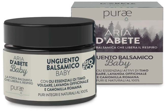 Purae Balsamico Unguento Baby Con Olio Essenziale Aria D'Abete 50 Ml