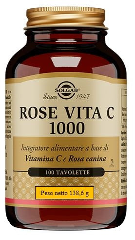 Solgar Rose Vita C 1000 100 Tavolette