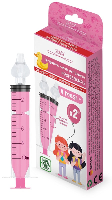 T Tex Siringa 10Ml Irrigatore Nasale 2Easy Per Bambine Rosa