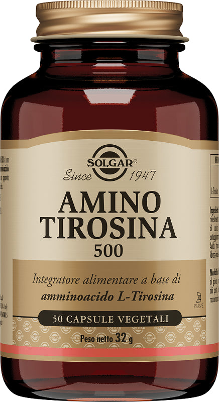 Solgar Amino Tirosina 500 50 Capsule Vegetali