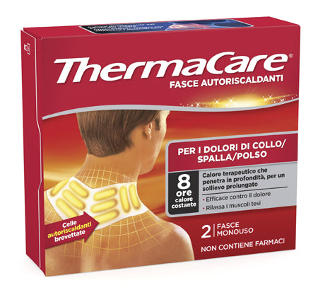 Thermacare Fasce Autoriscaldanti A Calore Terapeutico Collo/Spalla/Polso 2 Pezzi