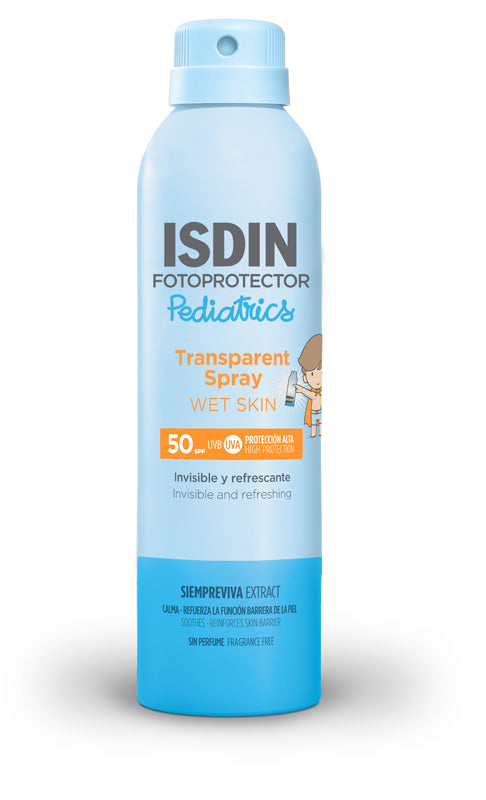 Isdin Transparent Spray Wet Skin Pediatrics Spf50 250 Ml